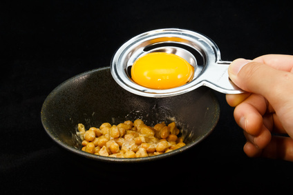 Raw Egg on Rice with Natto